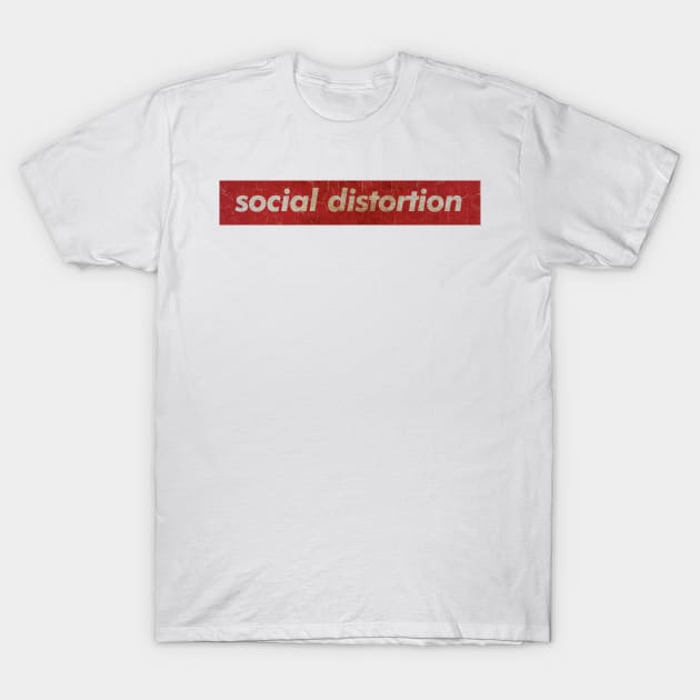 Social Distortion - SIMPLE RED VINTAGE T-Shirt by GLOBALARTWORD